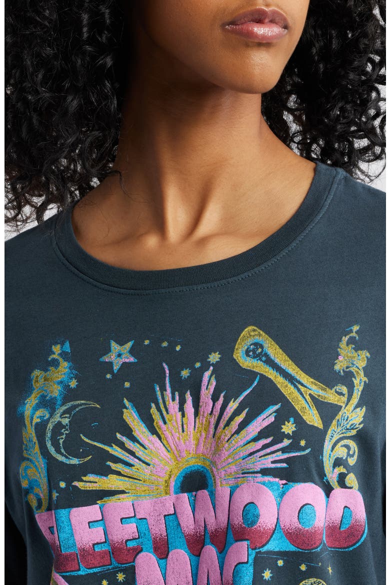 Fleetwood Mac Celestial Bouquet Cotton Graphic T-Shirt, Alternate, color, VINTAGE BLACK