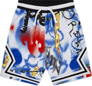 Jordan Kids' Print Dri-FIT Mesh Basketball Shorts