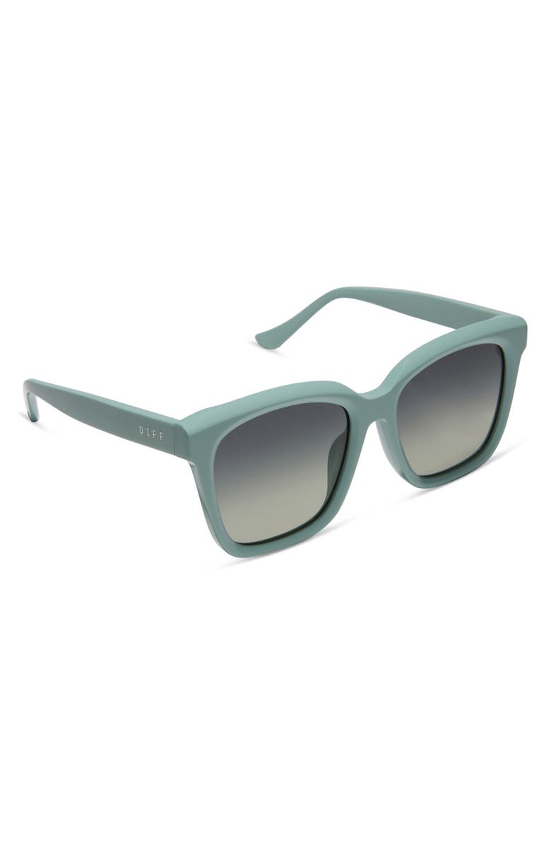 DIFF Meredith 54mm Square Sunglasses, Alternate, color, Grey Gradient