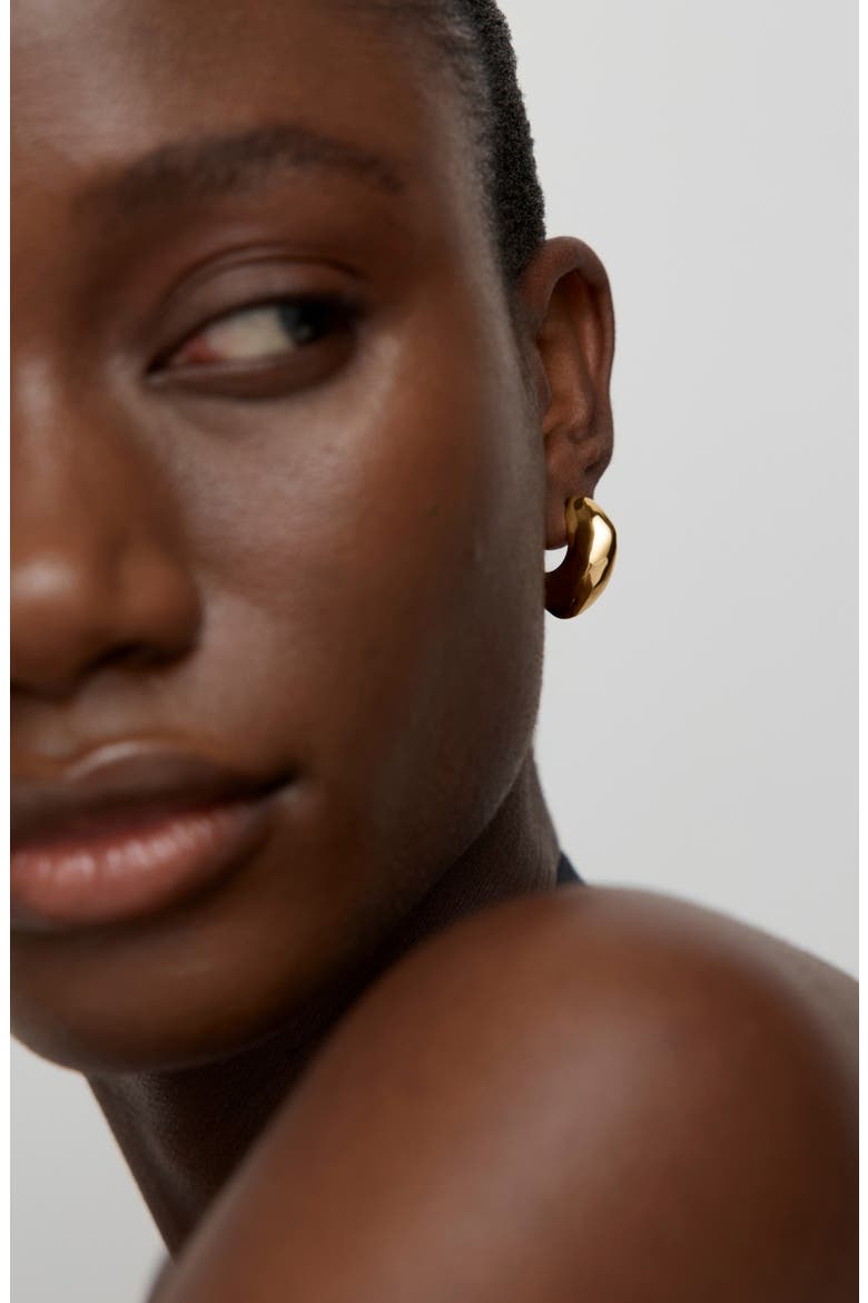 Odyssey Medium Hoop Earrings, Alternate, color, 18K GOLD VERMEIL