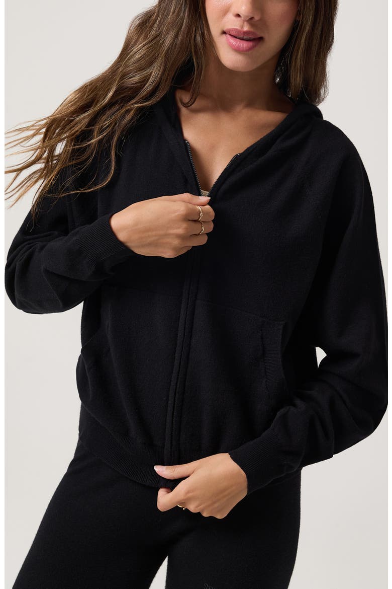 Shiloh Full Zip Hoodie, Main, color, BLACK