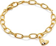 Monica Vinader Heart Charm Bracelet