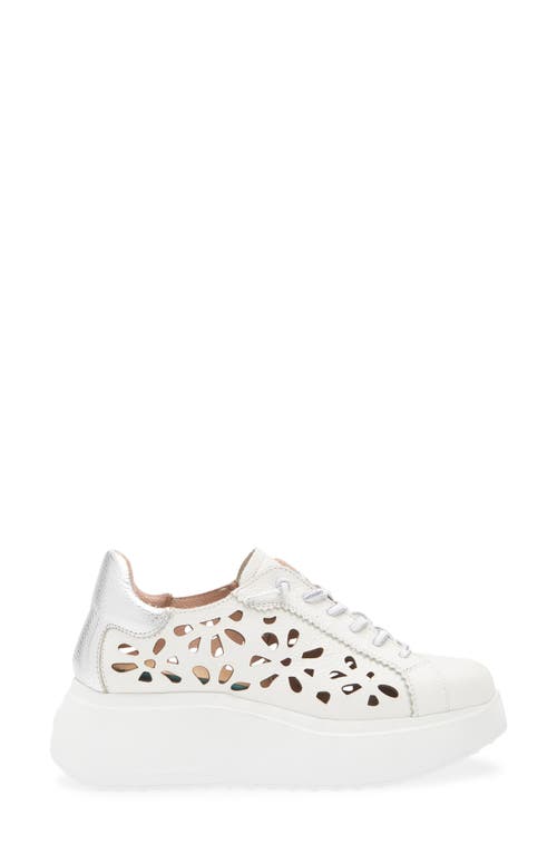 Wonders Perforated Leather Sneaker