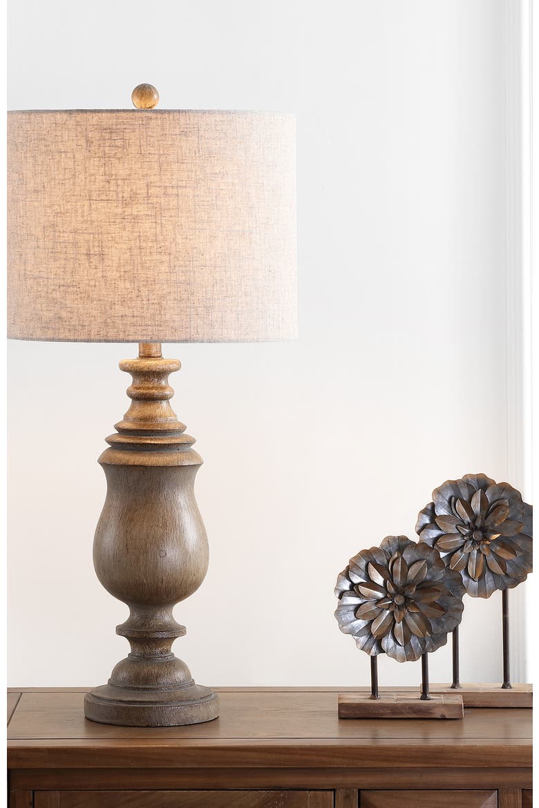 Abeline Resin LED Table Lamp, Alternate, color, Brown