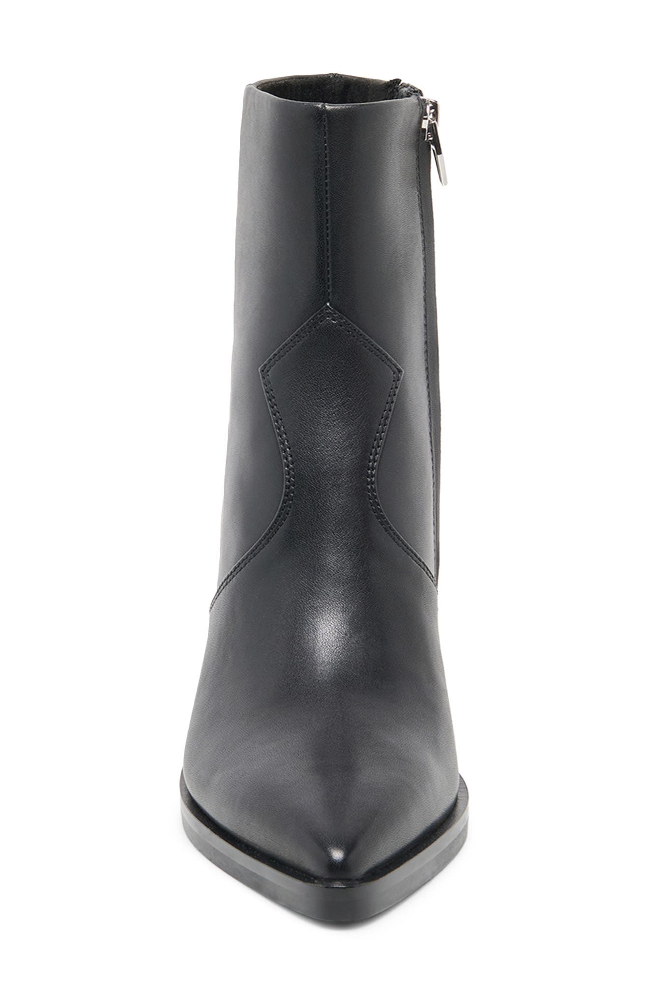 Ashtin Leather Wedge Bootie, Alternate, color, BLACK LEATHER