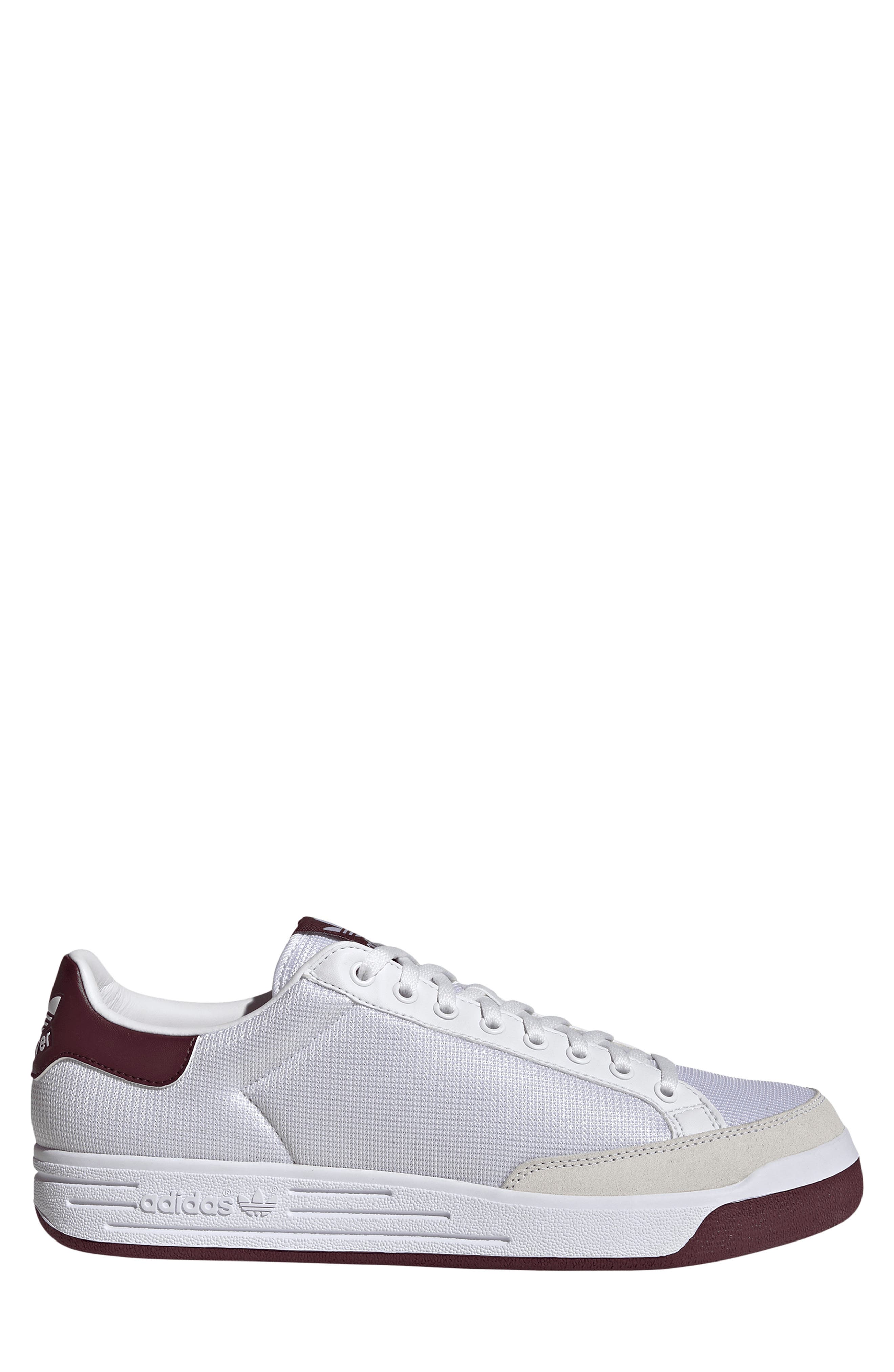 Rod Laver Vintage Sneaker, Alternate, color, WHITE/ WHITE/ MAROON