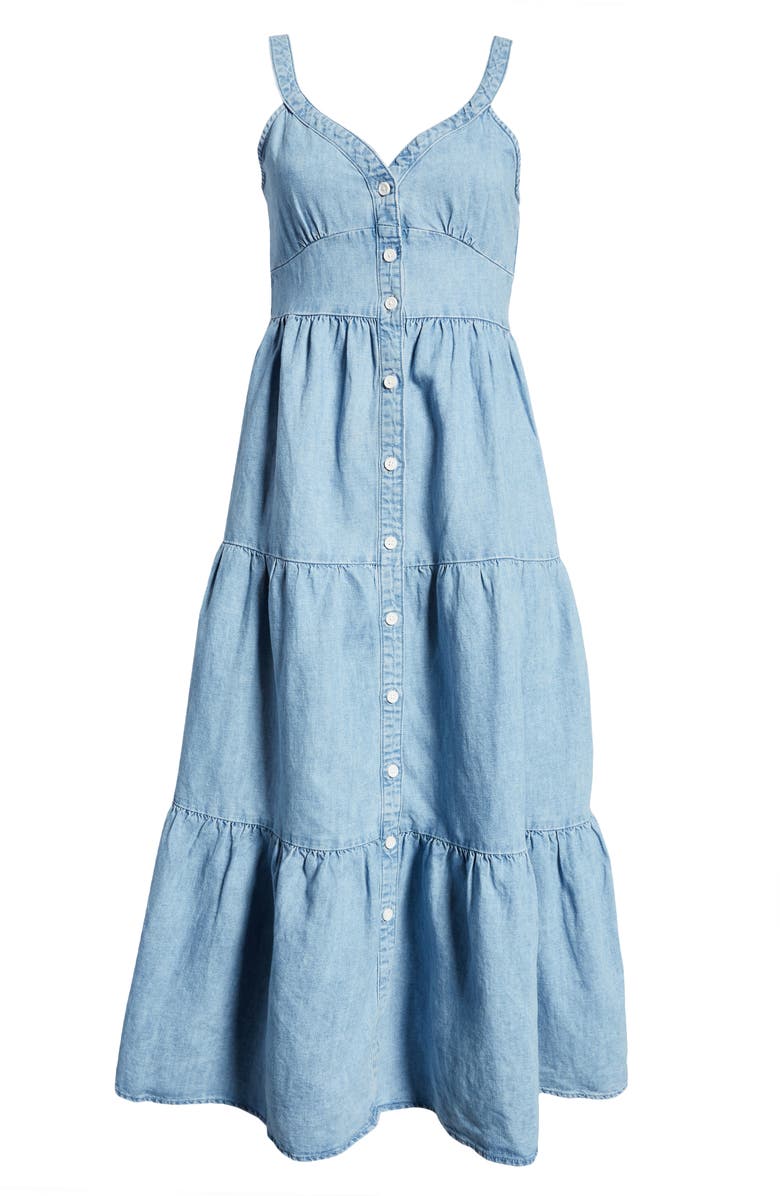 Levi's<sup>®</sup> Sabine Cotton Chambray Midi Sundress, Alternate, color, 