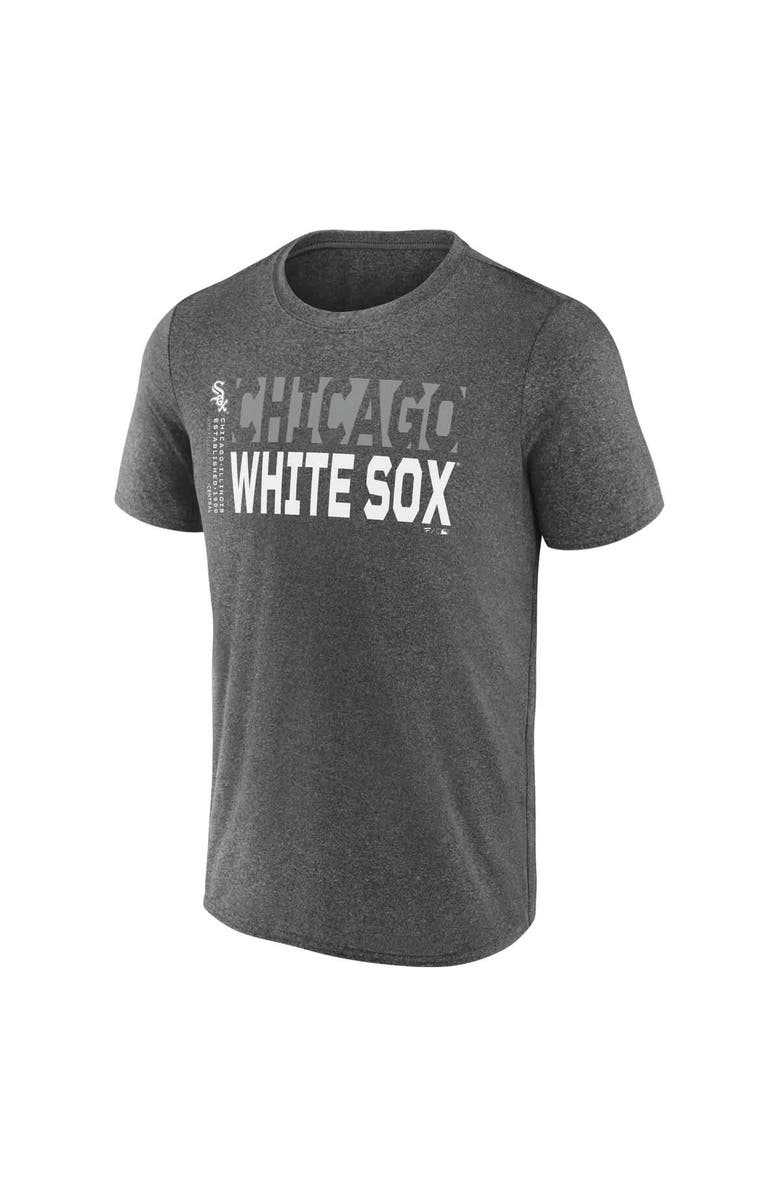FANATICS Men's Fanatics Heather Charcoal Chicago White Sox Fundamentals Shoot For The Sky T-Shirt, Alternate, color, Heather Charcoal