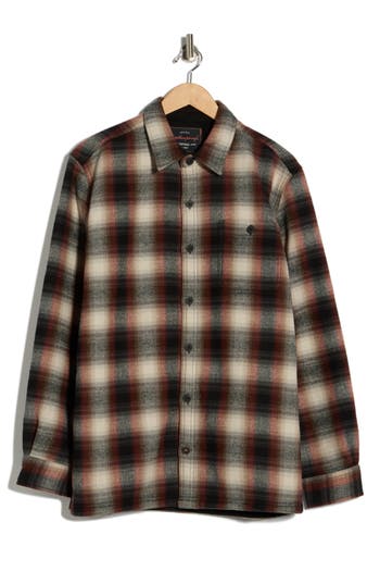 Weatherproof Vintage Flannel Plaid Shirt Jacket In Multi