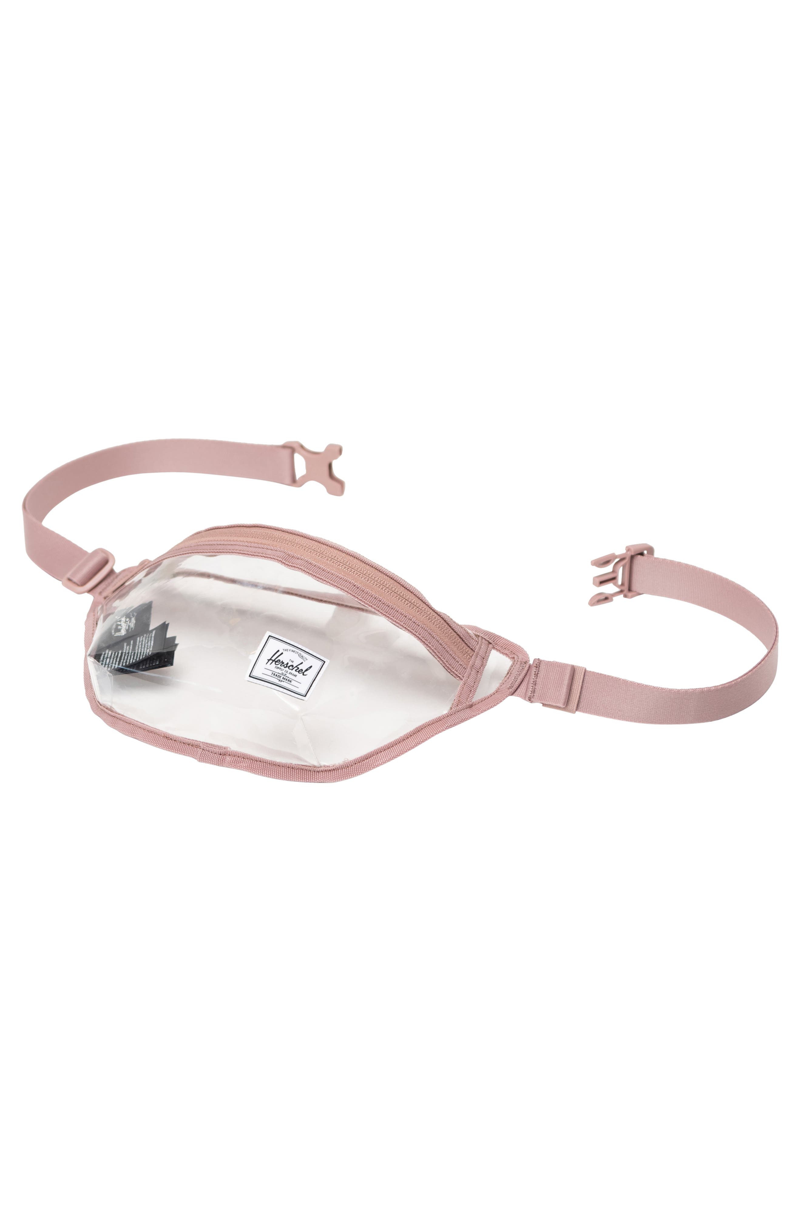 Herschel Supply Co. Classic Clear Belt Bag, Alternate, color, Ash Rose