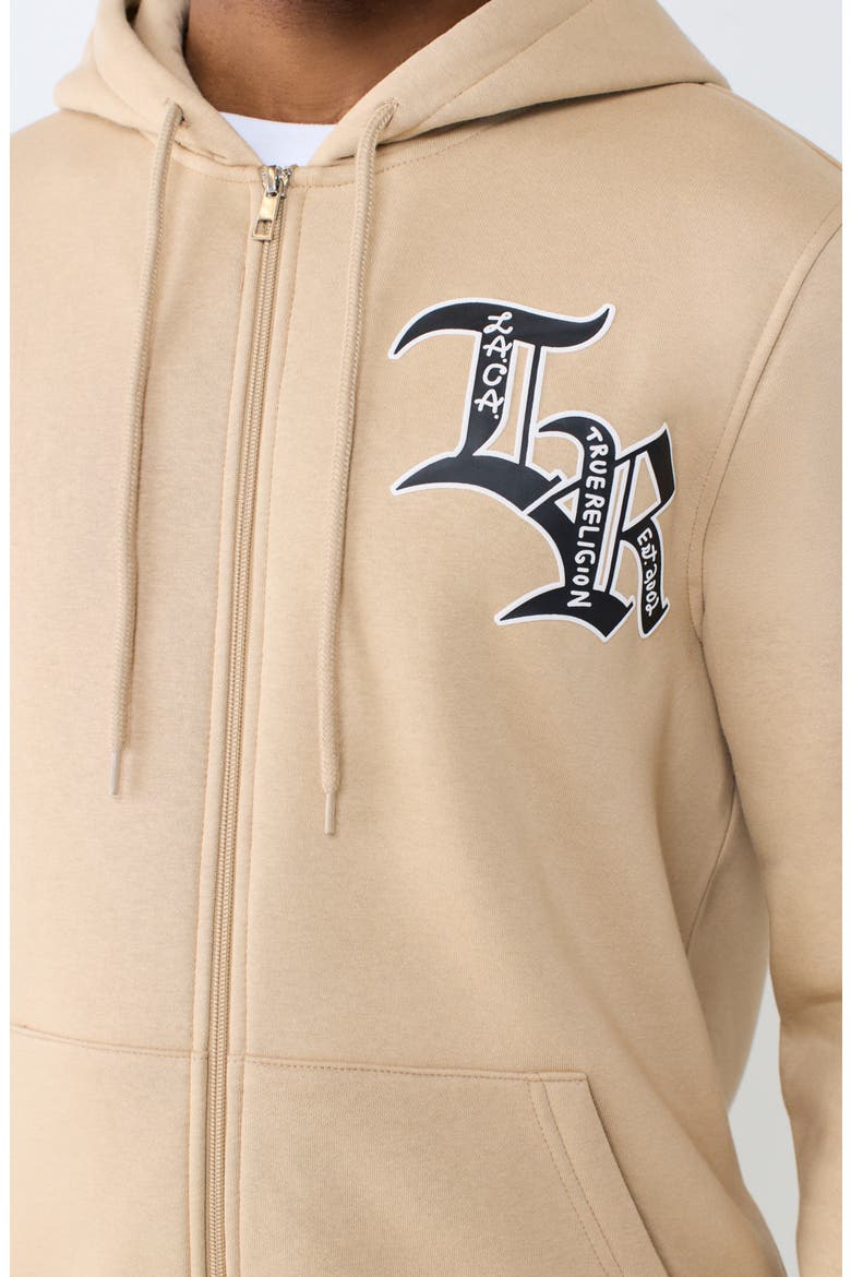 Property of None Graphic Full Zip Hoodie, Alternate, color, TRAVERTINE