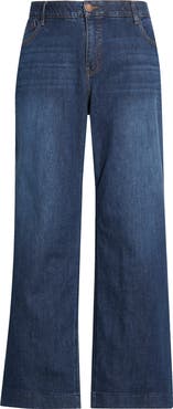 Wit & Wisdom Sam High Waist Wide Leg Jeans