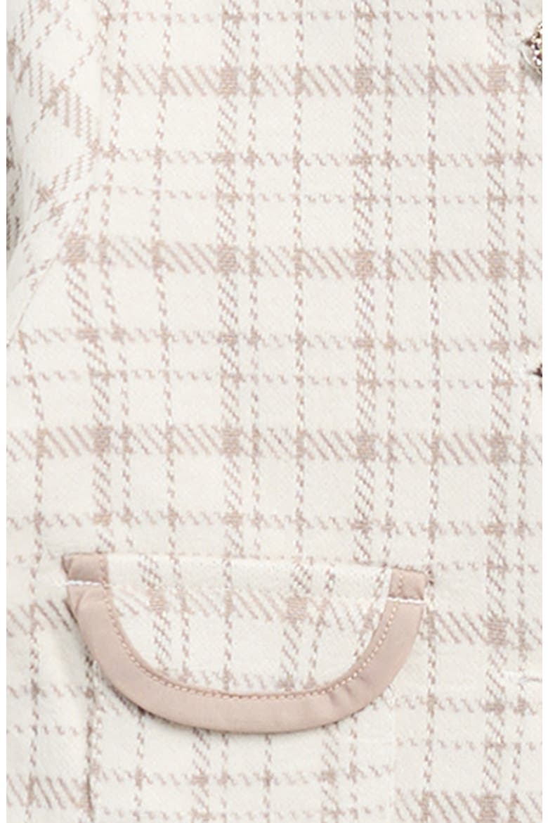 Kids' Plaid Sleeveless Dress & Cardigan Set, Alternate, color, TAN IVORY PLAID