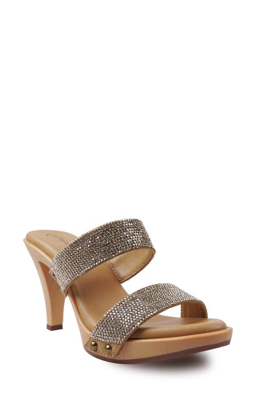 Candies Candie's Genesys Platform Slide Sandal In Beige