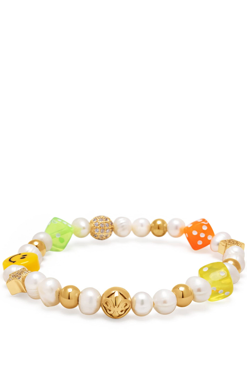 Pair of Dice Pearl Bracelet