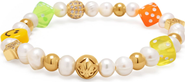 Nialaya Pair of Dice Pearl Bracelet