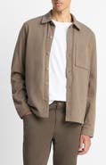 Vince Sueded Jersey Shirt Jacket