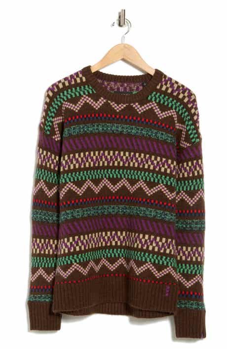 Scotch & Soda Jacquard Drop Shoulder Crewneck Sweater