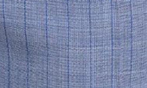 Paisley & Gray Downing Slim Flat Front Windowpane Dress Pants In Blue