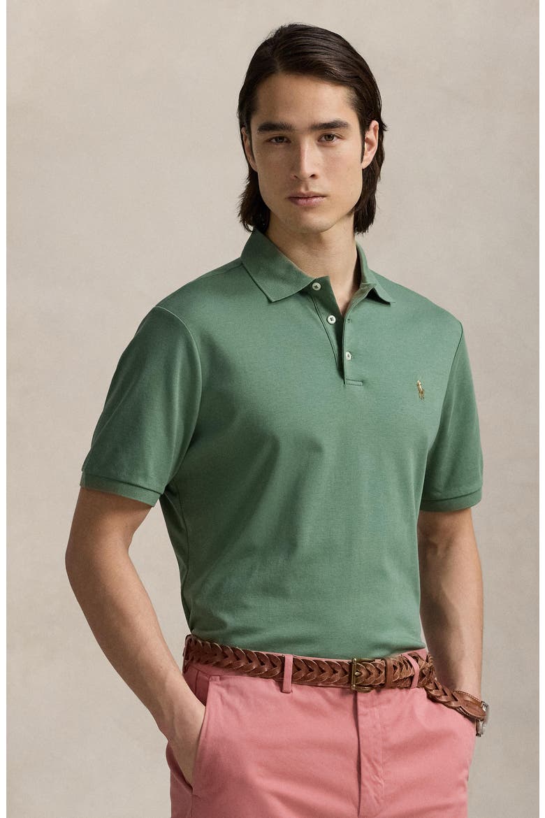 Classic Fit Cotton Polo, Alternate, color, FATIGUE