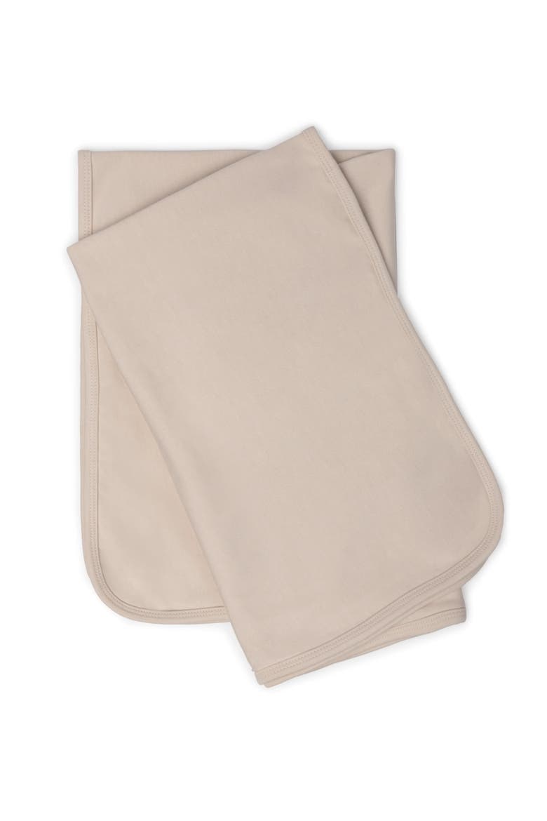 Bunny Applique Jersey Blanket, Alternate, color, Dark Almond