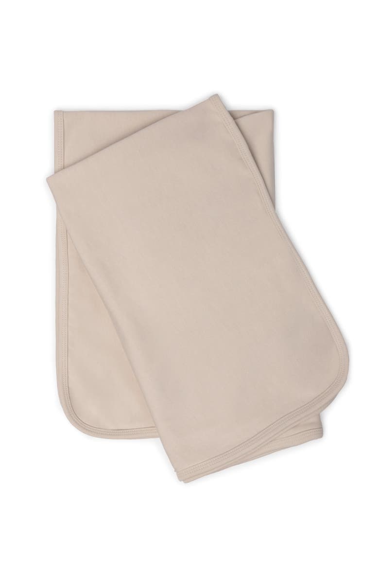 Bebe Bella Bunny Applique Jersey Blanket, Alternate, color, Dark Almond