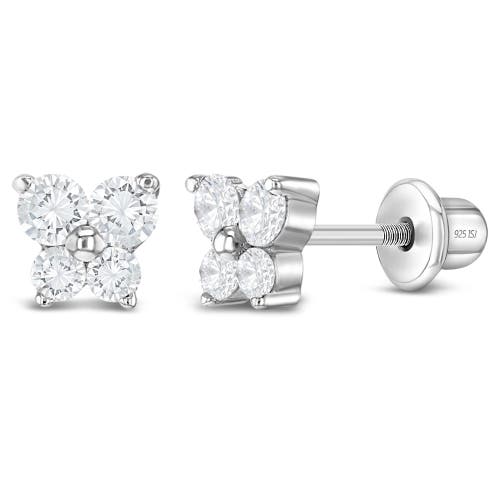In Season Jewelry Teenie Tiny Butterfly Earrings in Silver at Nordstrom