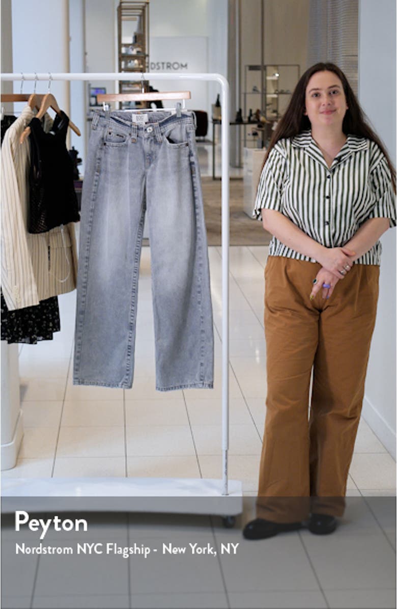 Kayla Low Rider Wide Leg Jeans, sales video thumbnail