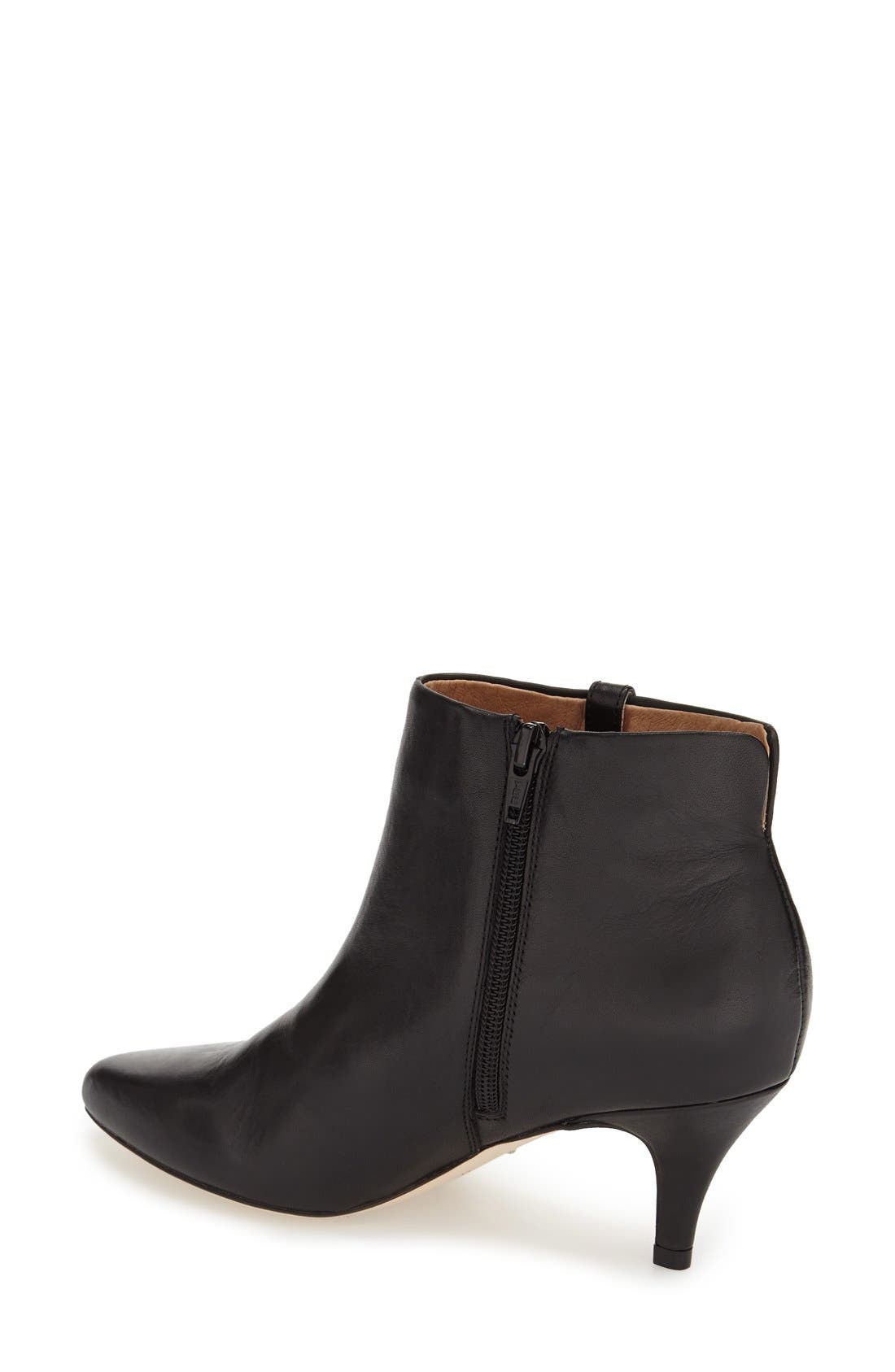 'Englewood' Pointy Toe Bootie, Alternate, color, BLACK