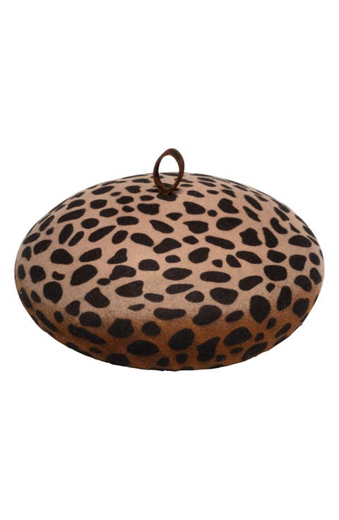 Faye Glitter Wool Beret