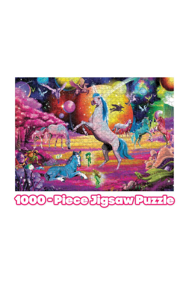 Universe of Unicorns Rainbow Fantasy Puzzle | 1000 Piece Jigsaw Puzzle, Alternate, color, Multi-Color
