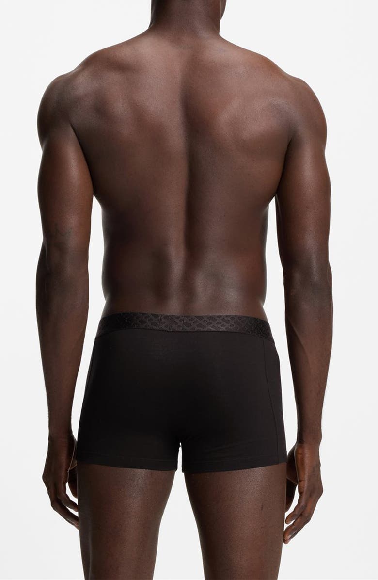 BOSS Assorted 3-Pack Power Stretch Cotton Trunks Gift Box, Alternate, color, Black