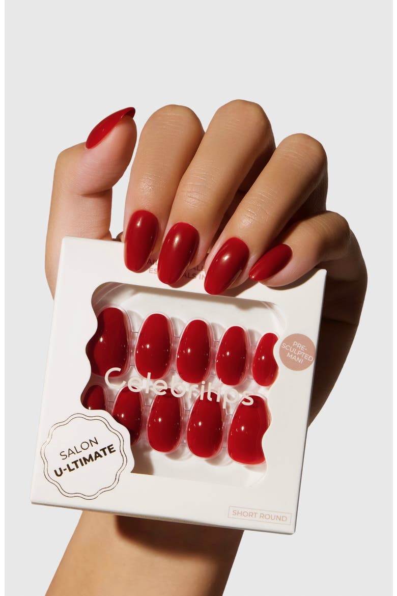 Salon Ultimate Short Almond Press-On Nails, Alternate, color, SHORT ROUND