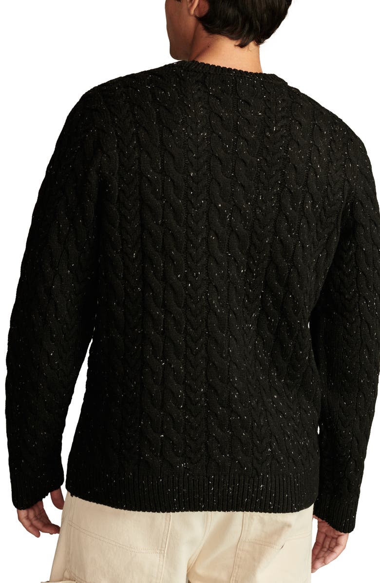 Lucky Brand Cable Crewneck Sweater, Alternate, color,