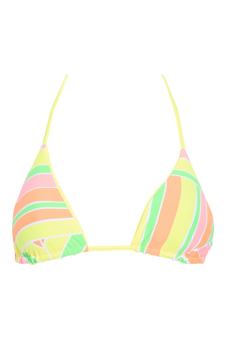 Balmy Reversible Triangle Bikini Top, Alternate, color, YELLOW