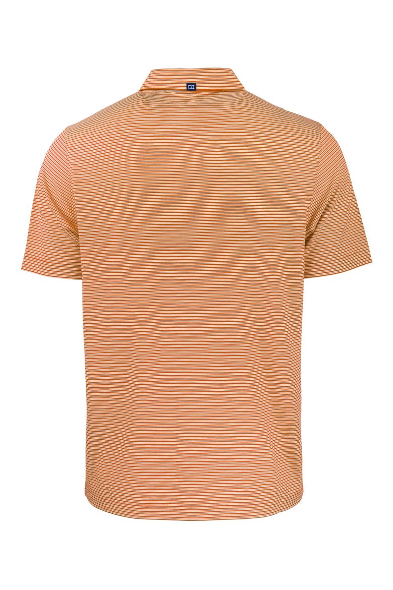 Forge Double Stripe Recycled Blend Polo, Alternate, color, COLLEGE ORANGE/ WHITE