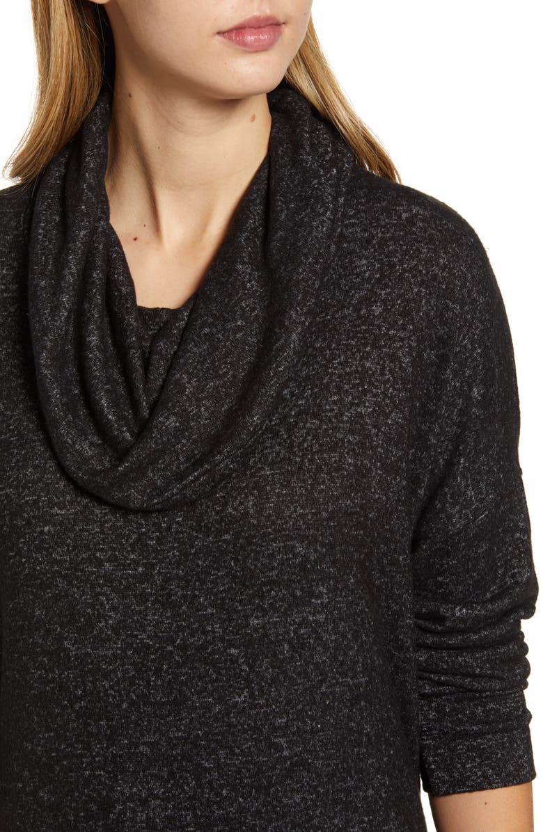 Loveappella Cowl Neck Long Sleeve Top, Alternate, color, 