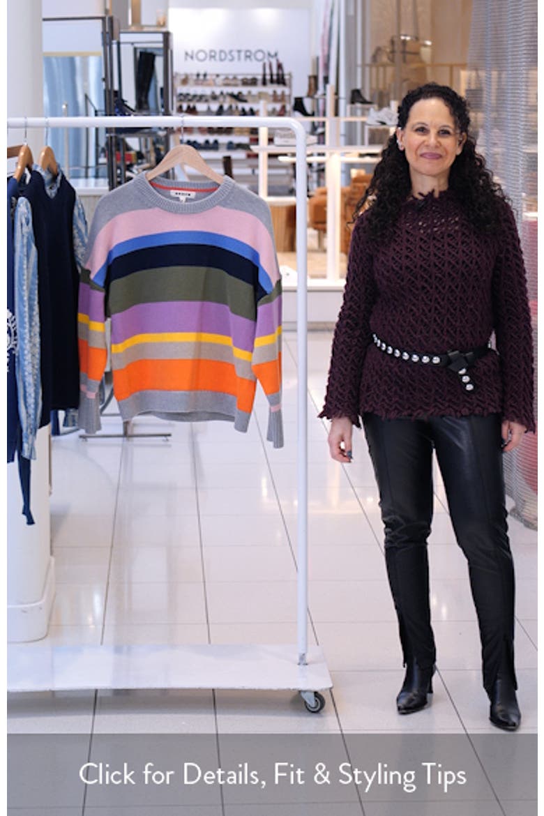 Lucy Relaxed Stripe Cotton Sweater video