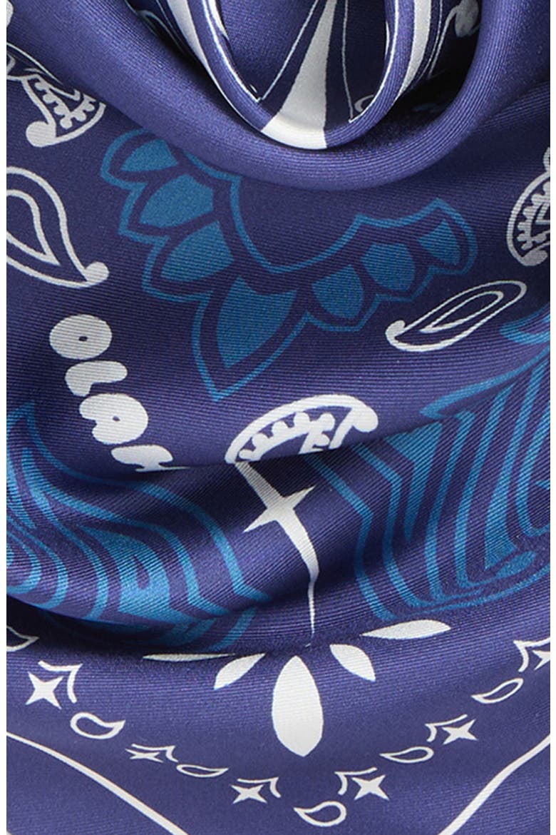 Paisley Silk Bandana, Alternate, color, MIDNIGHT NAVY