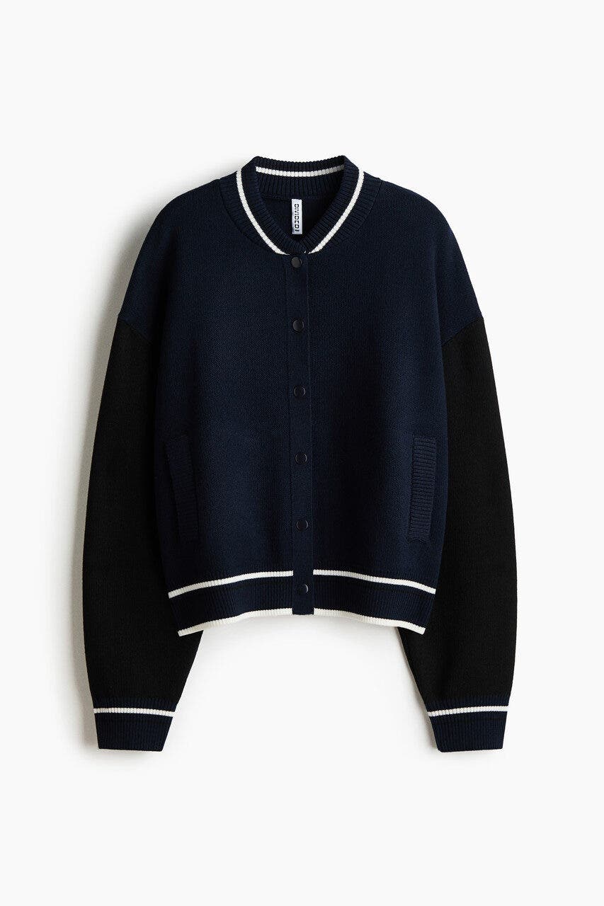 Knitted Baseball Jacket