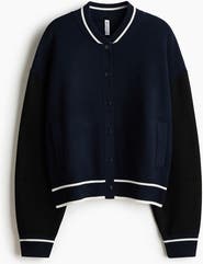 H&M Knitted Baseball Jacket