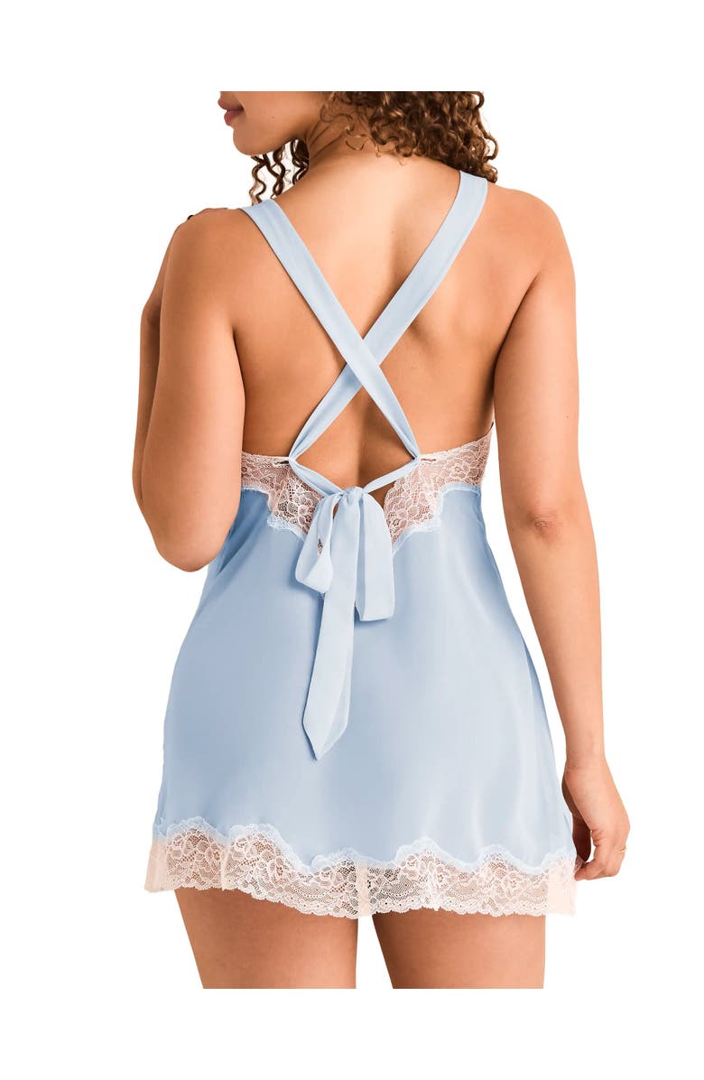 Adore Me Lilitha Slip Lingerie, Alternate, color, Medium Blue