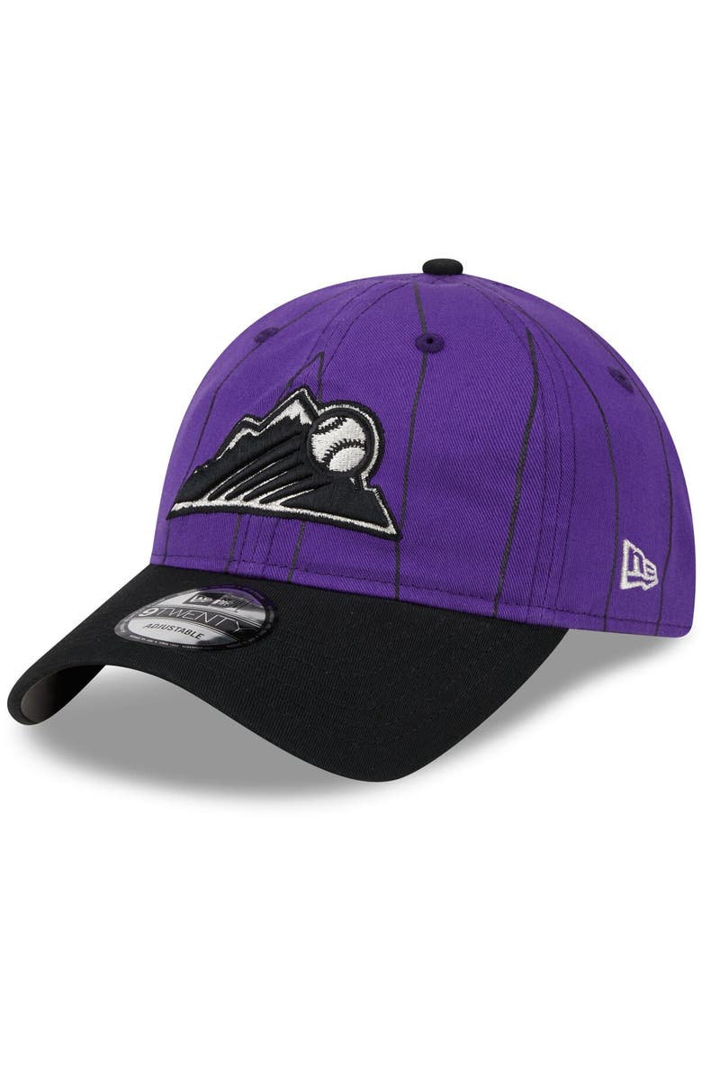 New Era Youth New Era Purple Colorado Rockies 2024 Batting Practice 9TWENTY Adjustable Hat, Main, color,