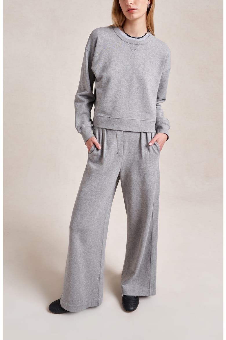 Cropped James Sweatshirt, Alternate, color, Grey