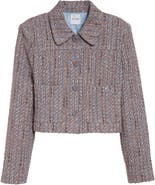 ST. JOHN Naomi Crop Tweed Jacket