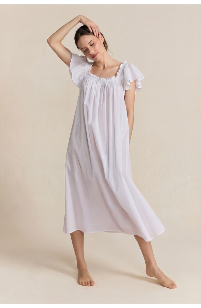 If Only If Poppy Nightdress, Main, color, White