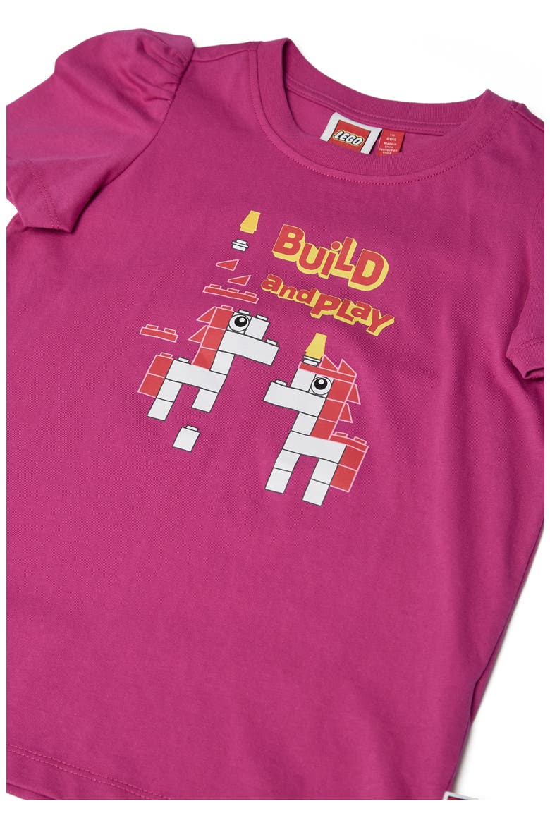 Kids' Build and Play Graphic T-Shirt, Alternate, color, PINK