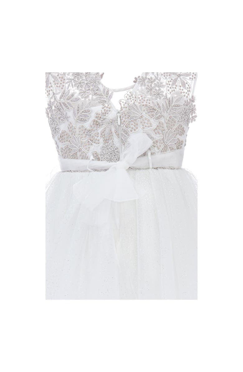 Tulleen Demi Dress, Alternate, color, White