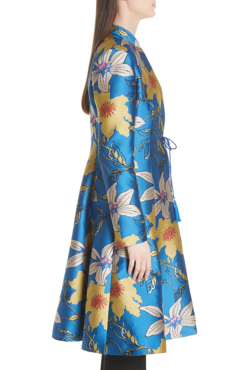 Etro Lily Jacquard Flare Hem Jacket, Alternate, color, 