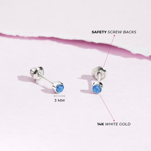 Shop In Season Jewelry 14k Bezel Cubic Zirconia Earrings In December